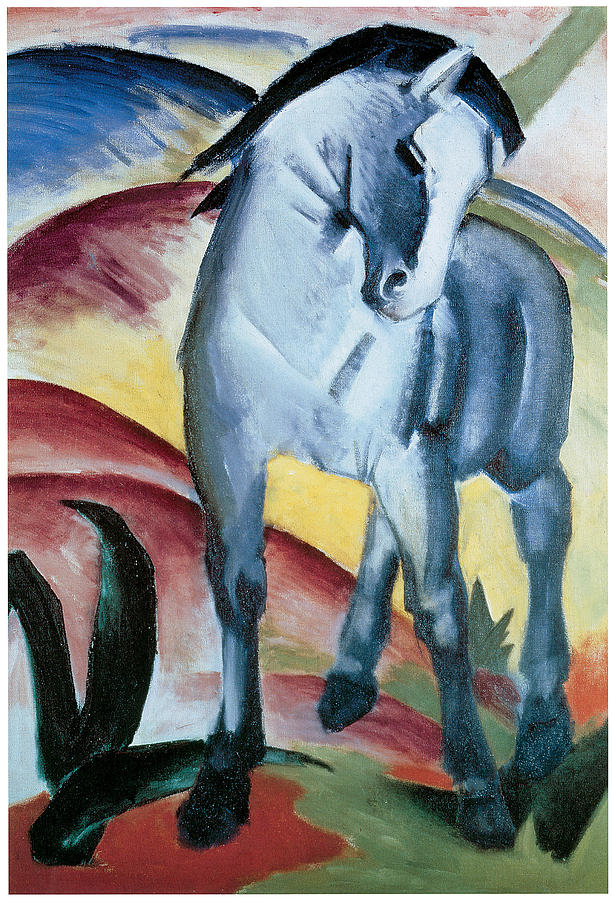 Franz Marc Painting - Blue Horse I by Franz Marc