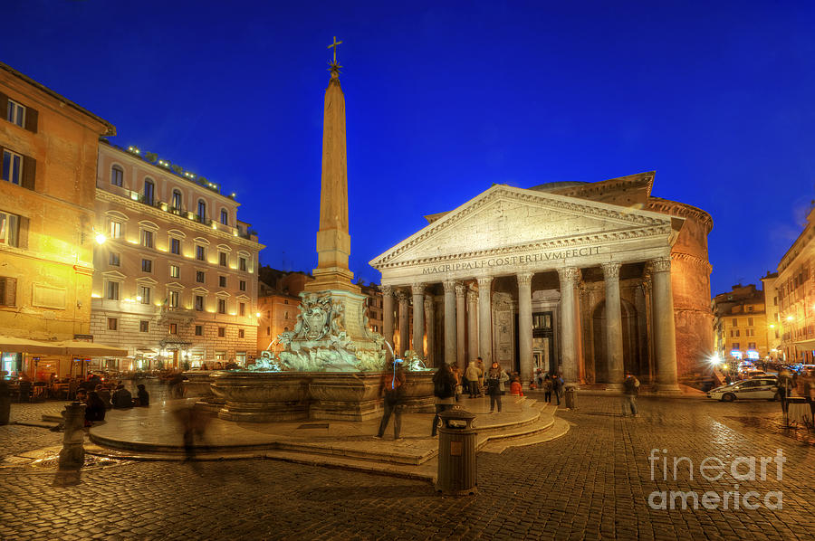 Blue Hour At Pantheon Photograph by Yhun Suarez