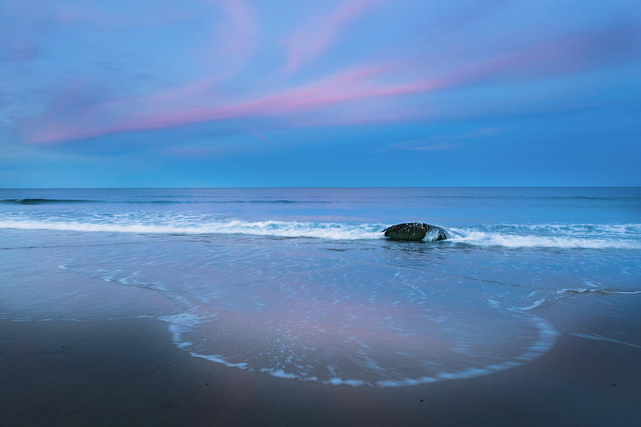 Blue Hour Beach Photograph by Bill Wakeley