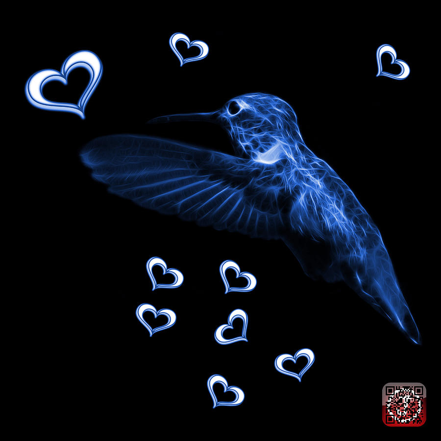 Blue Hummingbird - 2055 F M Digital Art by James Ahn