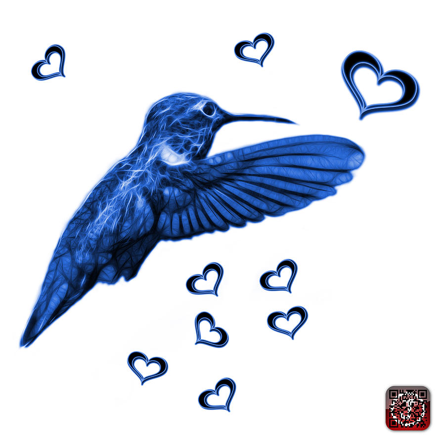 Blue Hummingbird - 2055 F S M Digital Art by James Ahn