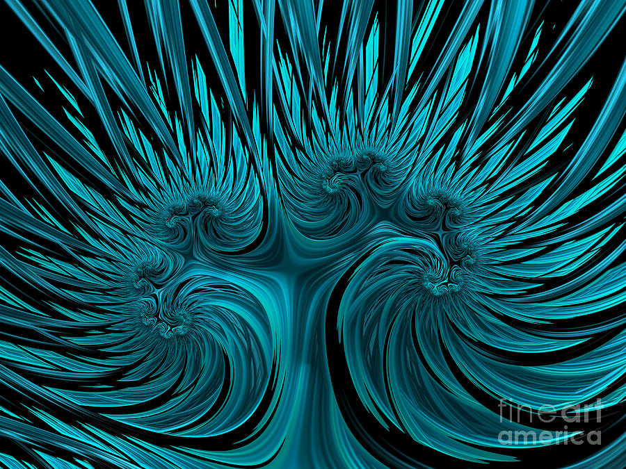 Blue Hydra Digital Art