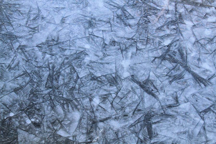 Blue Ice Abstract Photograph by Doris Potter