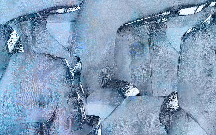 Abstract Painting - Blue Ice by Jack Zulli