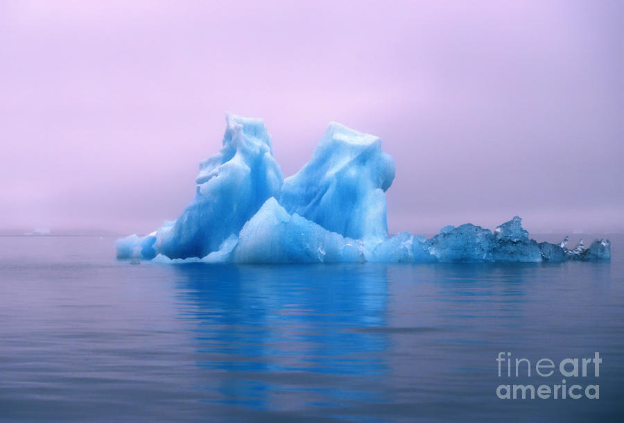 Winter Photograph - Blue Ice by Soren Egeberg