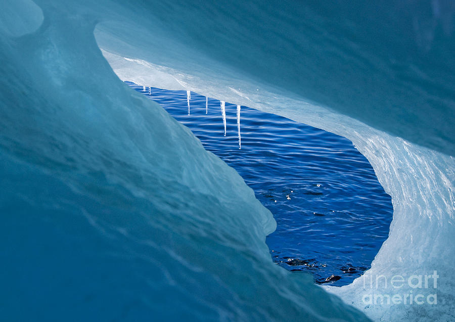 Blue Iceberg Photograph by David Lichtneker
