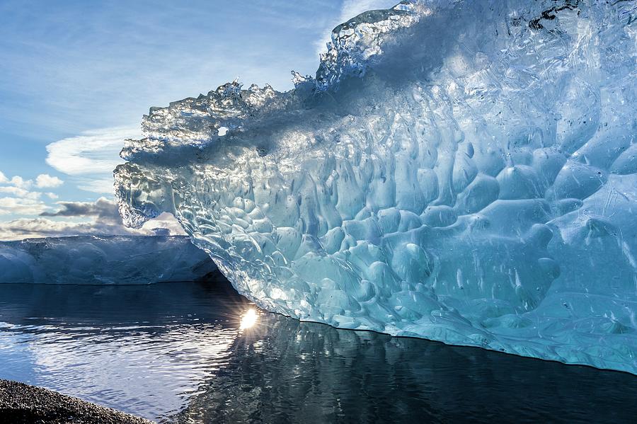 Blue Iceberg On Sandy Beach Photograph by Science Photo Library Blue Iceberg On Sandy Beach Photograph by Science Photo Library