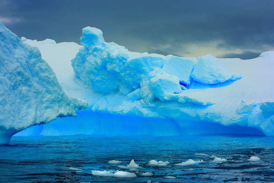Blue Icebergs Photograph