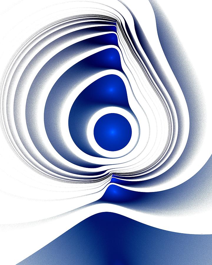 Blue Imprint Digital Art by Anastasiya Malakhova