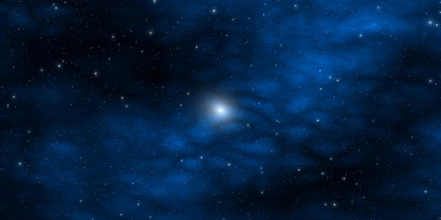 Space Digital Art - Blue Interstellar Gas by Robert aka Bobby Ray Howle Space Digital Art - Blue Interstellar Gas by Robert aka Bobby Ray Howle