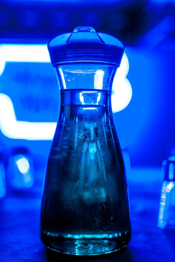 Bottle Photograph - Blue  by Isabel Laurent