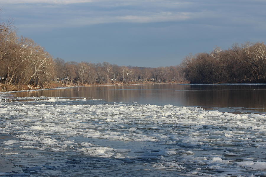 Landscape Photograph - Blue January Potomac by JB Stran
