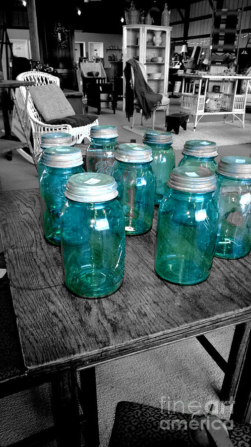Blue Jars Photograph by Carlee Ojeda