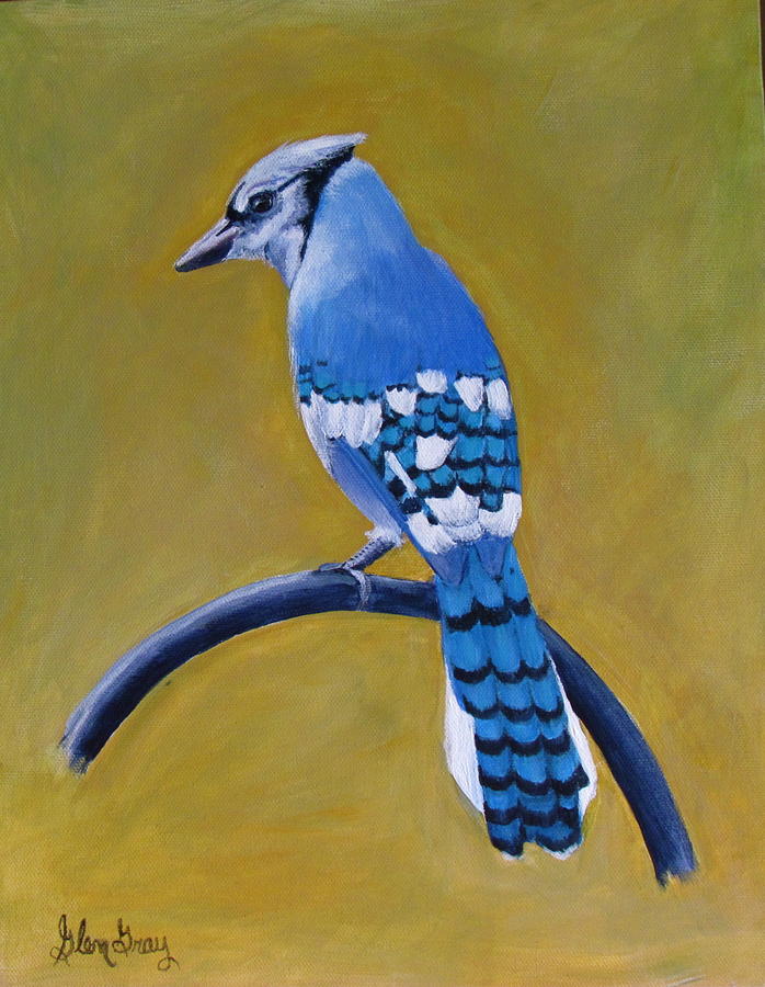 Blue Jay Painting - Blue Jay by Glen Gray