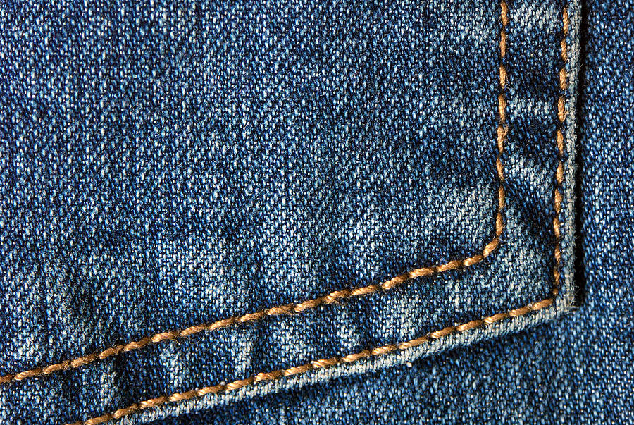 Blue jeans denim detail Photograph by Matthias Hauser