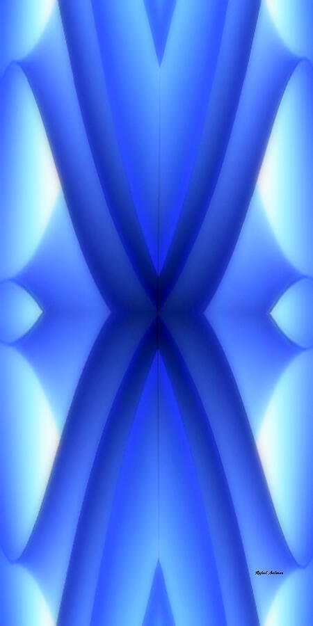 Blue Kaleidoscope Digital Art by Rafael Salazar
