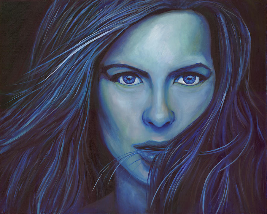 Blue Kate Painting by Joe Maracic