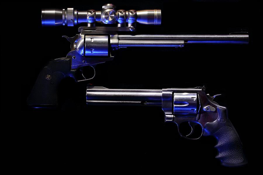 Blue Kissed Pistols Photograph by David Andersen