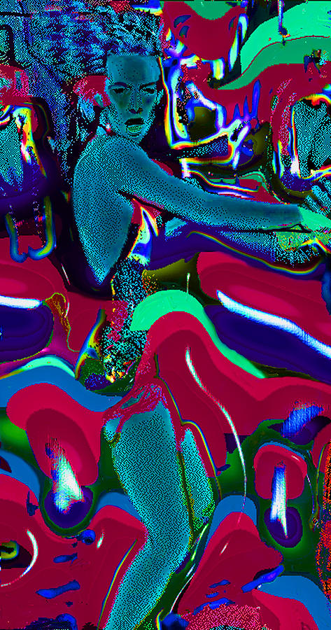 Blue La-Rue Dancing Digital Art by Phillip Mossbarger