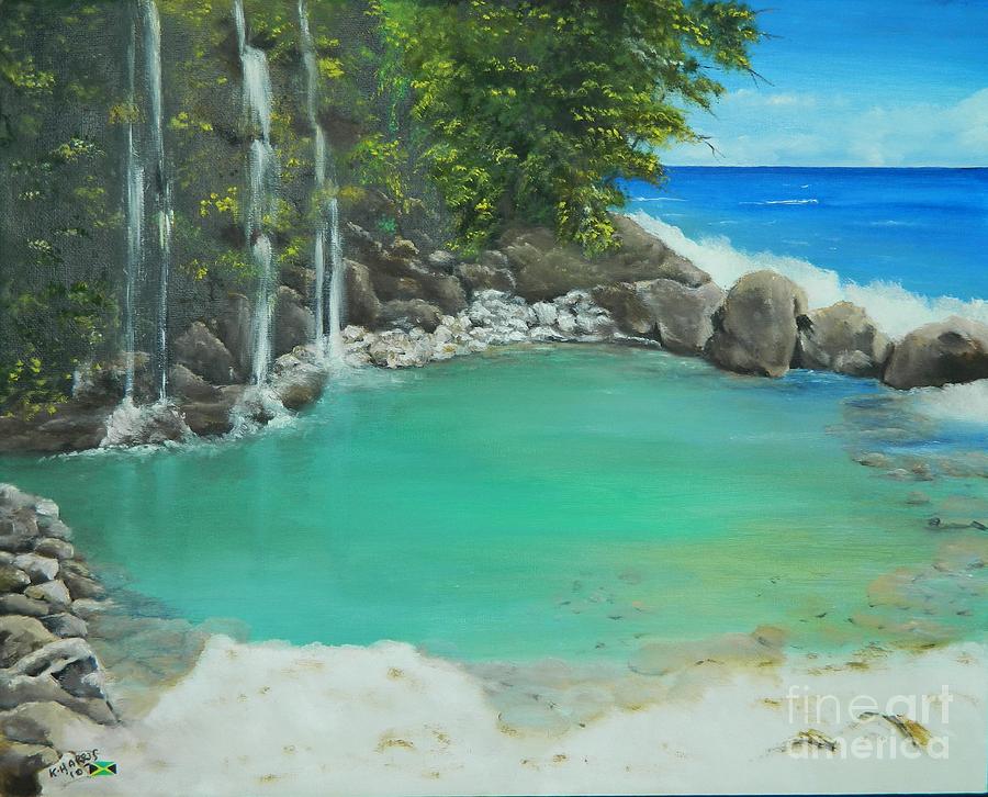 Blue Lagoon Painting by Kenneth Harris