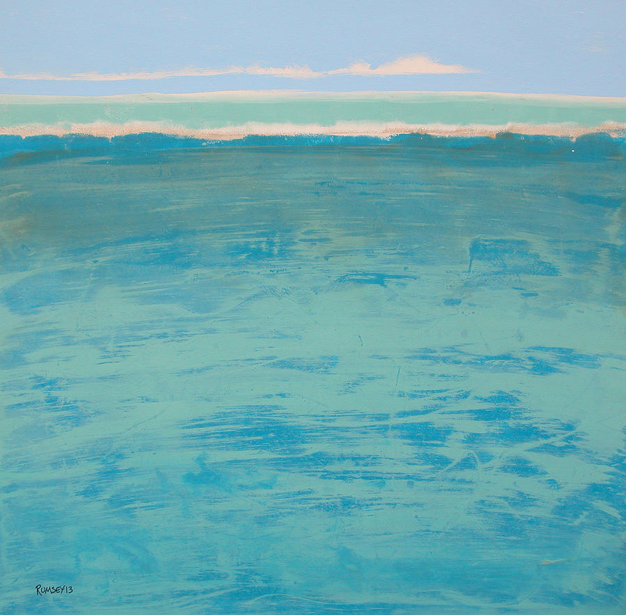 Blue Lagoon Painting by Rhodes Rumsey