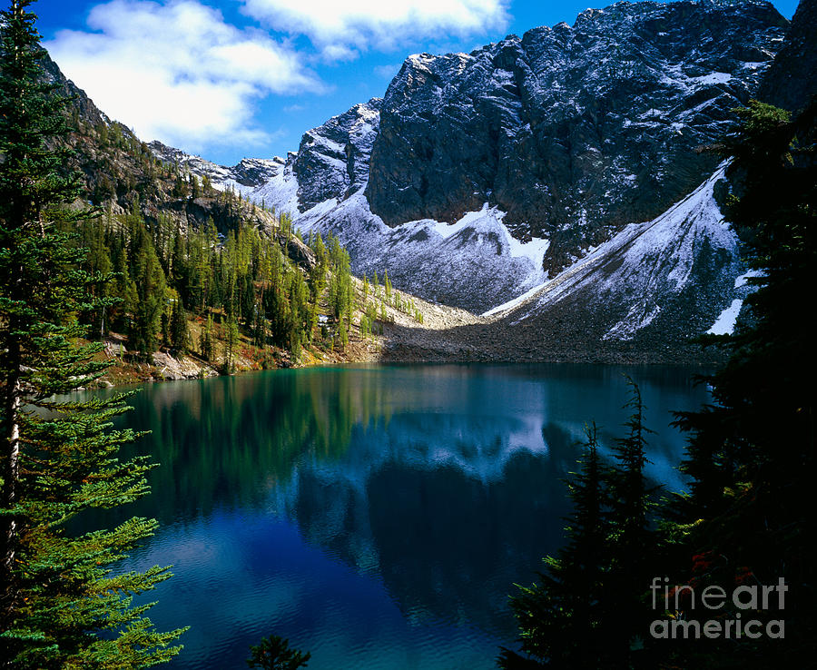 Landscape Photograph - Blue Lake by Tracy Knauer