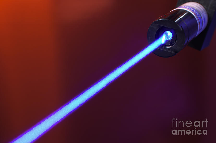 Blue Laser Photograph by GIPhotoStock | Fine Art America