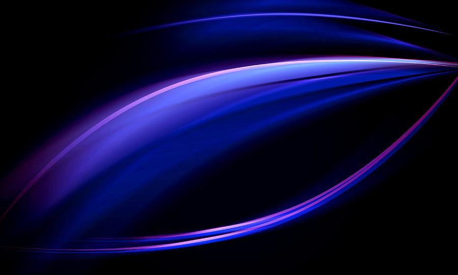 Blue Purple Light Digital Art by Monique Wegmueller