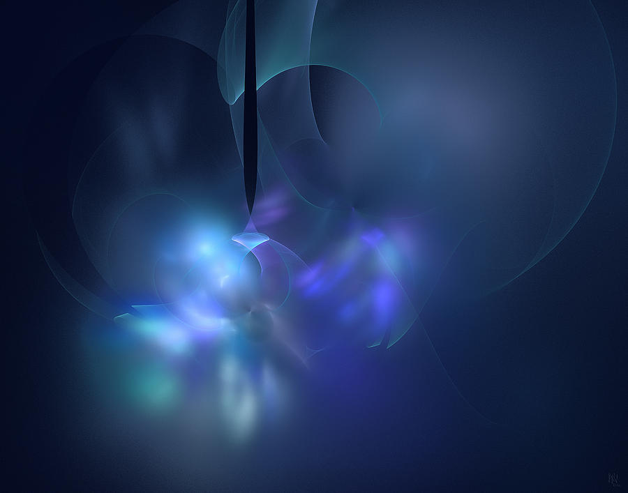 Blue Light Digital Art - Blue Light by Nafets Nuarb