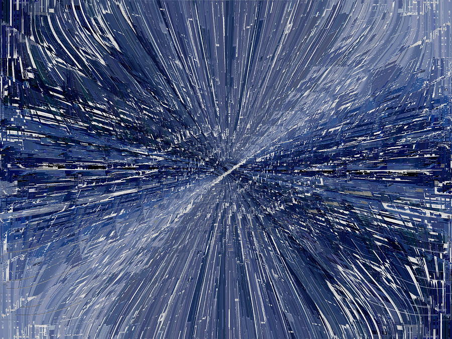 Blue Lightning Digital Art by Tim Allen