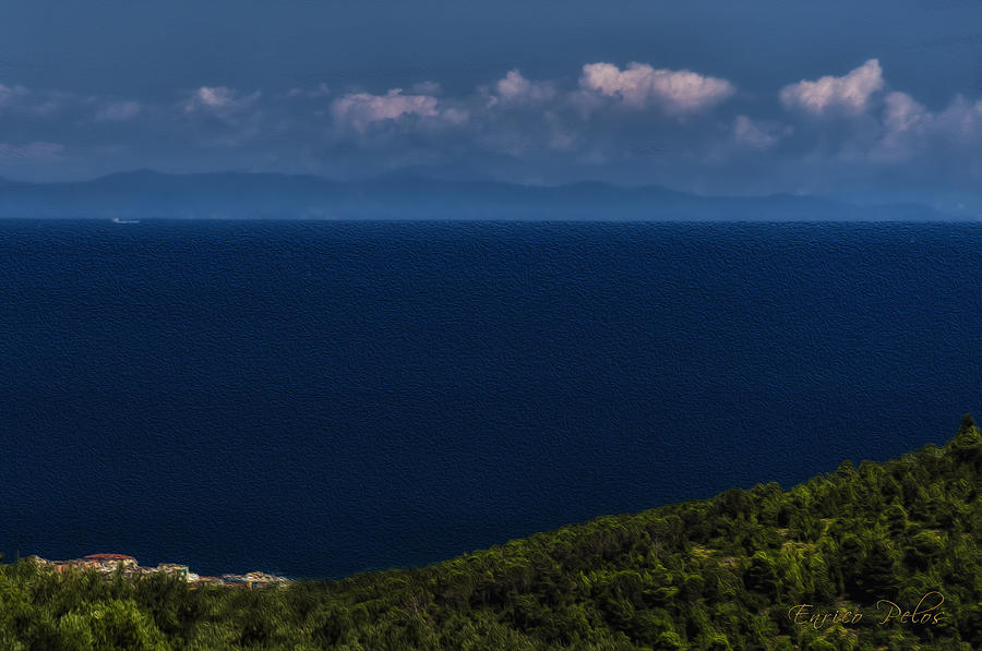 Blue Liguria Photograph by Enrico Pelos