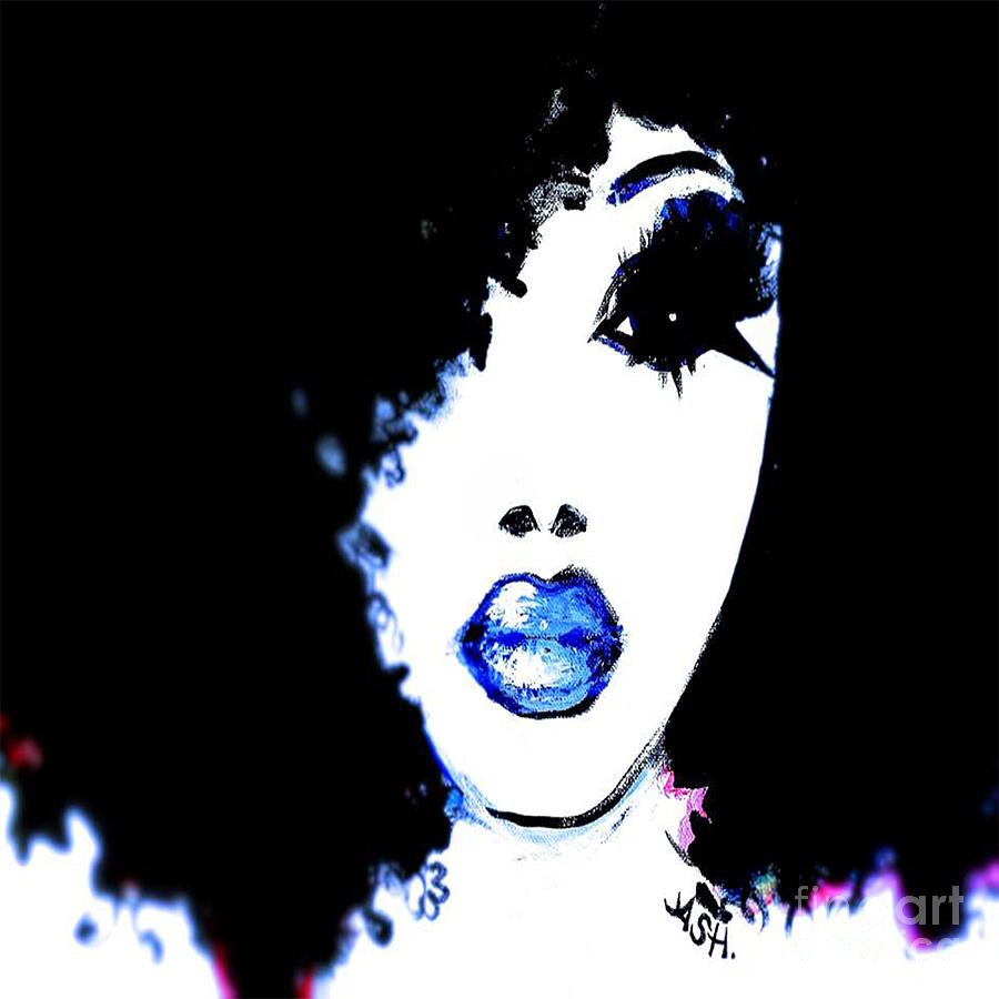 Queen Digital Art - Blue Like Morning by Respect the Queen