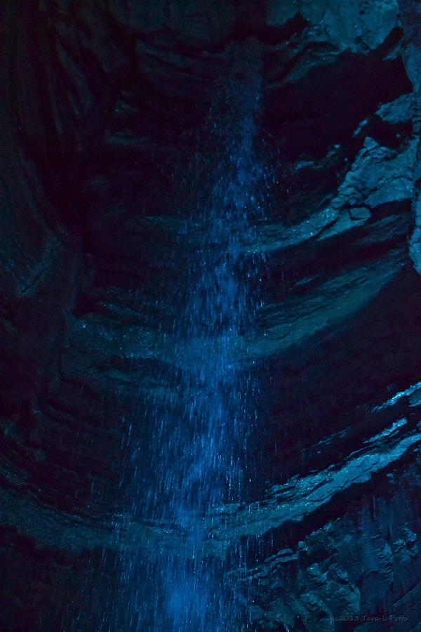 Blue Lit Falls Photograph by Tara Potts
