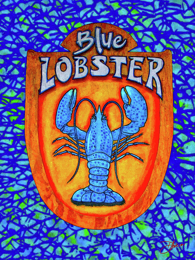 Blue Mixed Media - Blue Lobster by Dancin Artworks