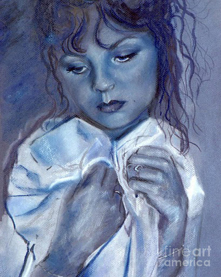 Blue Love Pastel by Robin Pedrero
