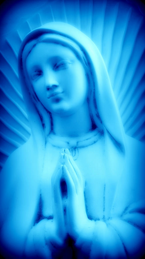 Blue Madonna I Photograph by Aurelio Zucco