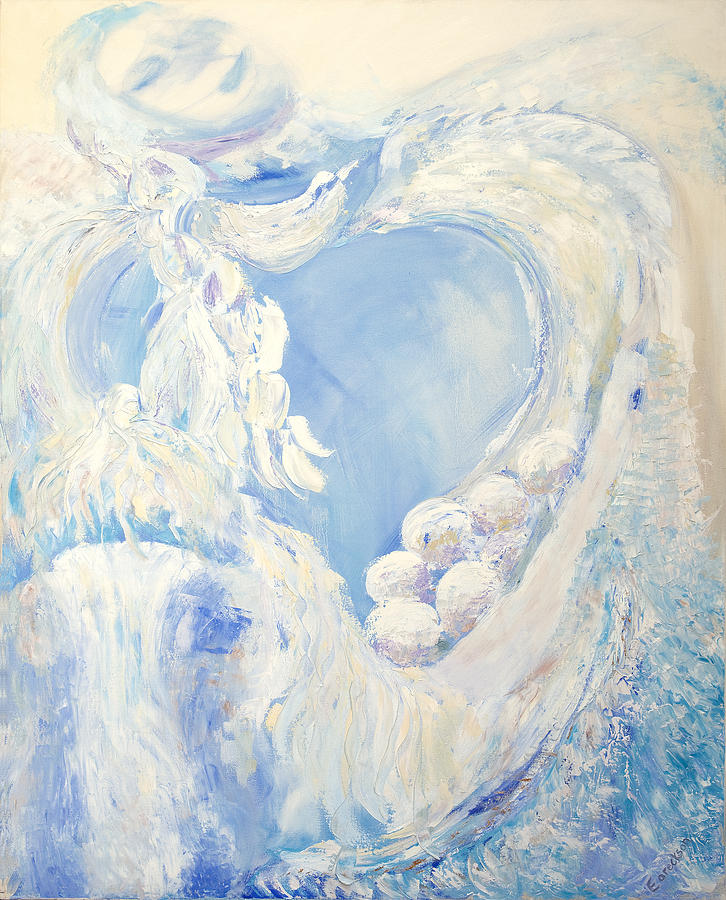 Blue Man Painting by Dawn Eareckson