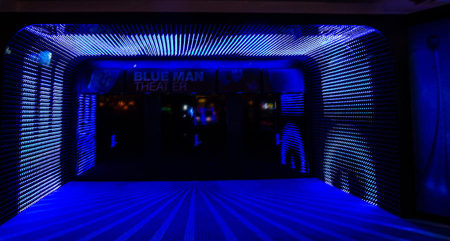 Las Vegas Photograph - Blue Man Group Theater by Angus HOOPER III