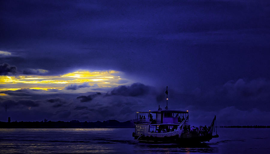 Cambodia Photograph - Blue Mekong Morning by David Longstreath