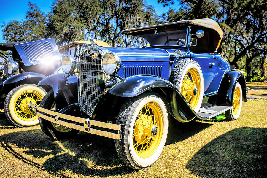 Blue Model A Photograph by Chris Smith