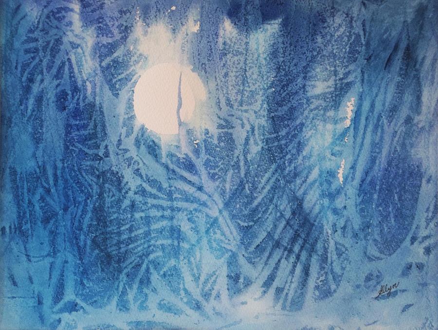 Fantasy Painting - Blue Moon by Ellen Levinson