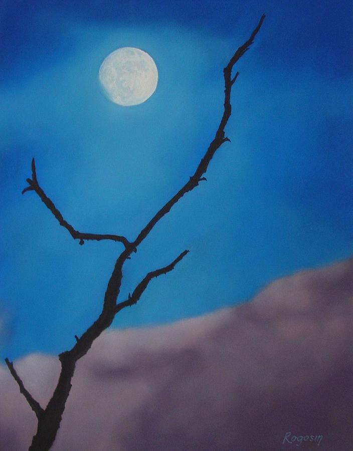 Evening Sky Pastel - Blue Moon by Harvey Rogosin