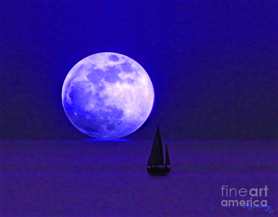 Blue Moon Photograph by Mariarosa Rockefeller