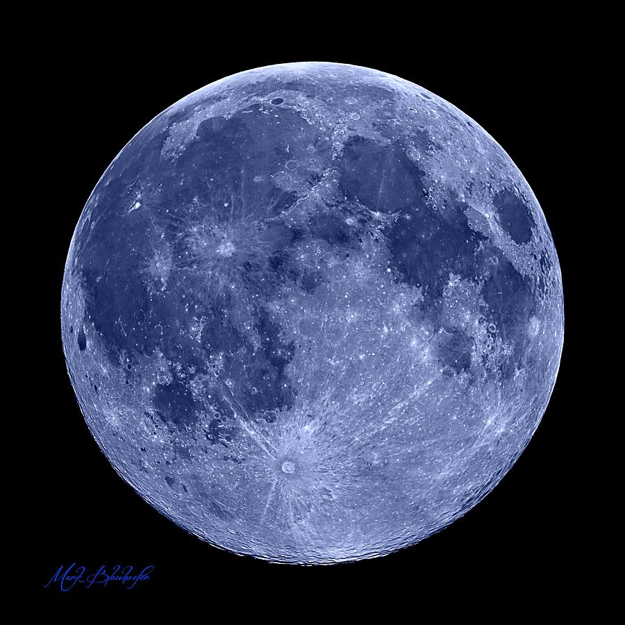 Blue Moon Photograph by Mark Blauhoefer