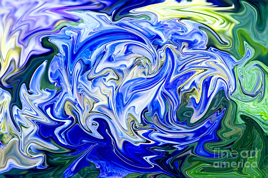 Blue Mophead Hydrangea Abstract Photograph by Sharon Talson | Fine Art