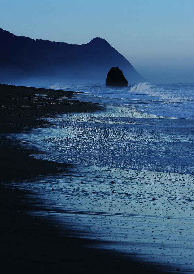Blue Morning at the Beach Photograph by Robert Woodward