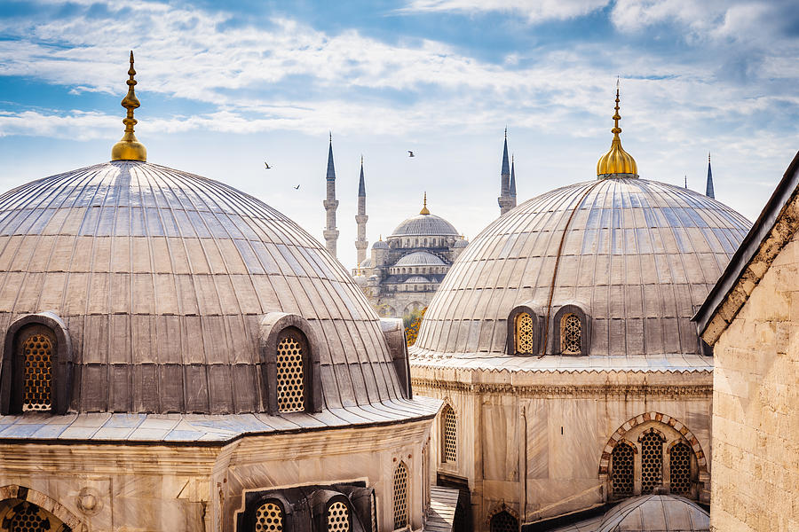Blue Mosque And Aya Sofya, Istanbul Photograph by FilippoBacci