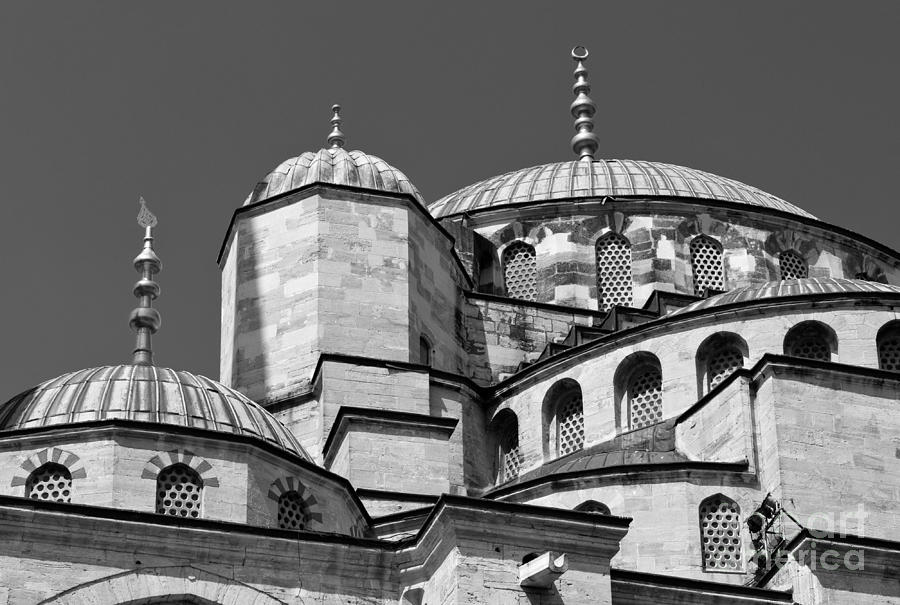Blue Mosque Angles And Curves 03 Photograph by Rick Piper Photography