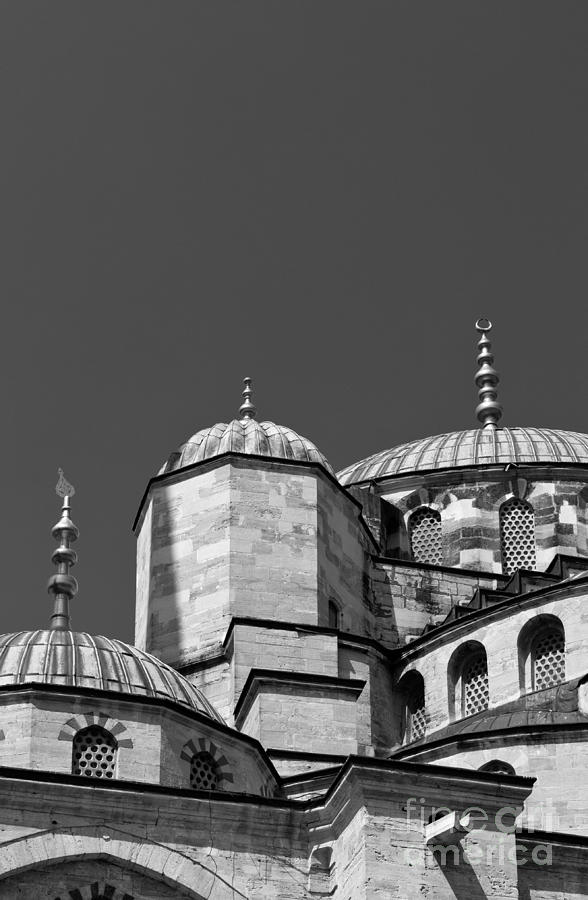 Blue Mosque Angles And Curves 04 Photograph by Rick Piper Photography