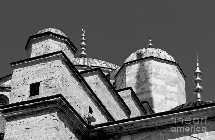 Architecture Photograph - Blue Mosque Angles by Rick Piper Photography
